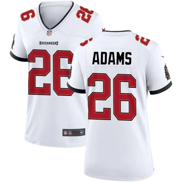 Men Tampa Bay Buccaneers #26 Andrew Adams Nike White Game NFL Jersey->tampa bay buccaneers->NFL Jersey